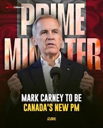 Mark Carney celebrates with supporters after Liberal Party's projected win in Canada’s 2025 federal election.