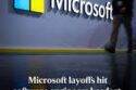 Microsoft headquarters with a cloudy sky above, symbolizing uncertainty after recent layoffs in 2025.