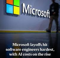 Microsoft headquarters with a cloudy sky above, symbolizing uncertainty after recent layoffs in 2025.