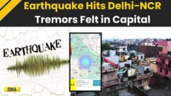 “Map showing epicenter of 4.4 magnitude earthquake near Jhajjar, Haryana, affecting Delhi-NCR region on July 10, 2025.”